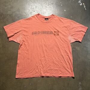 Vintage 90s Harley Davidson Orange Knoxville T-Shirt